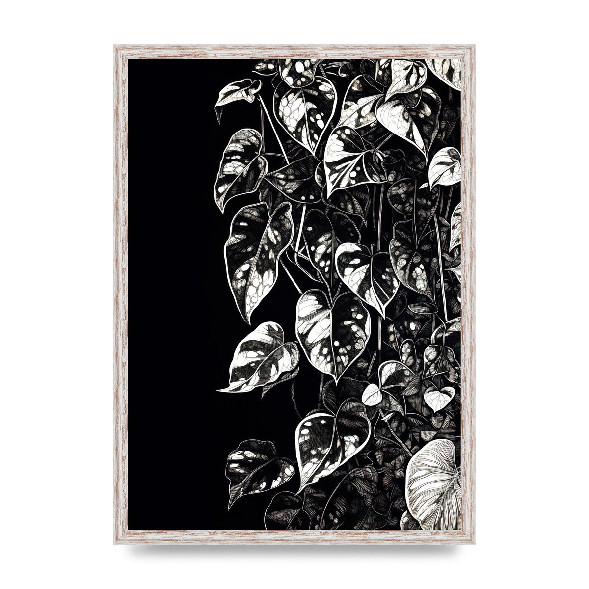 Pothos Vine Abstract Risograph