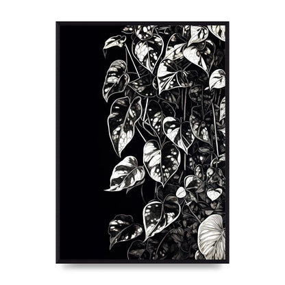 Pothos Vine Abstract Risograph
