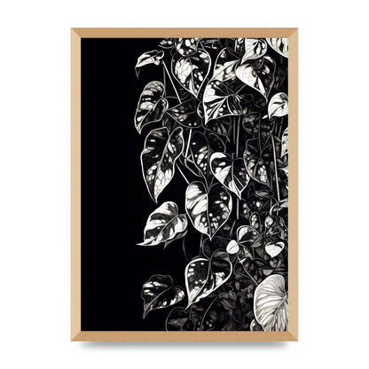 Pothos Vine Abstract Risograph