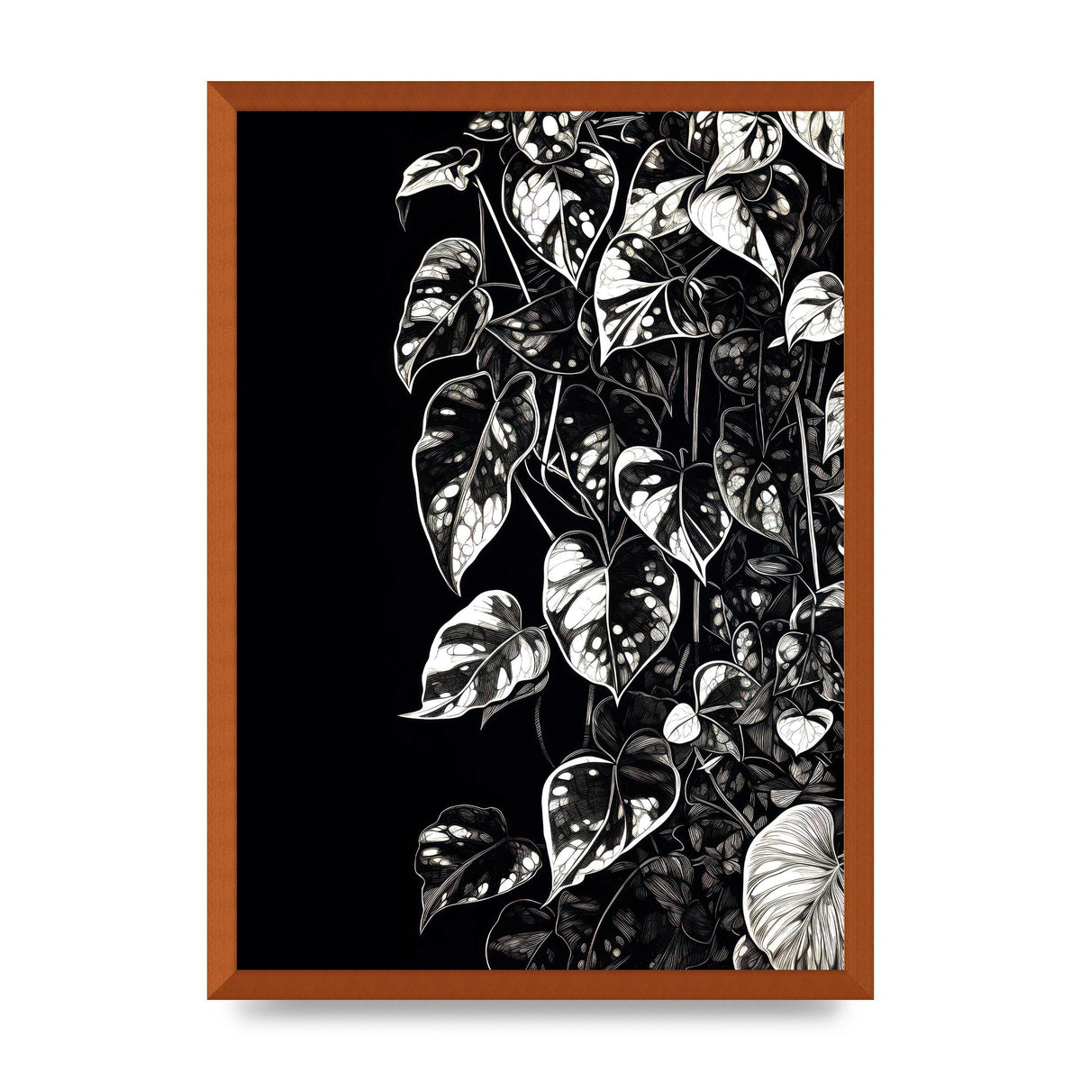 Pothos Vine Abstract Risograph