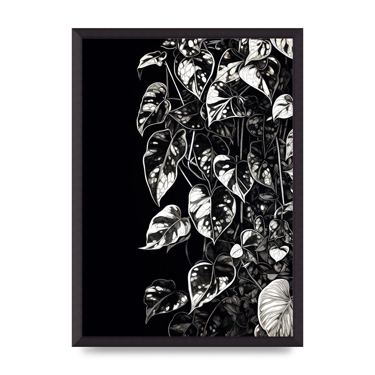 Pothos Vine Abstract Risograph