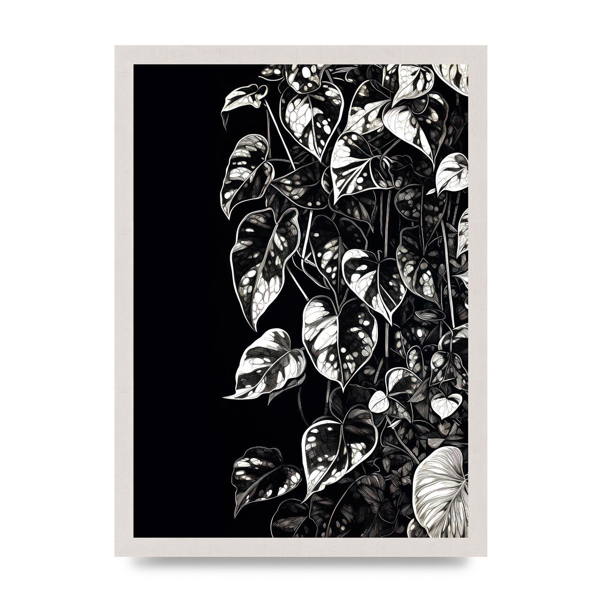 Pothos Vine Abstract Risograph