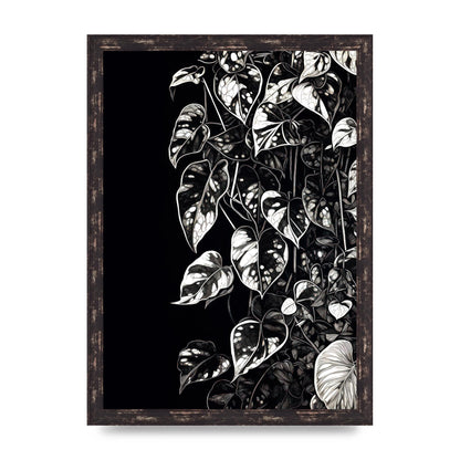 Pothos Vine Abstract Risograph