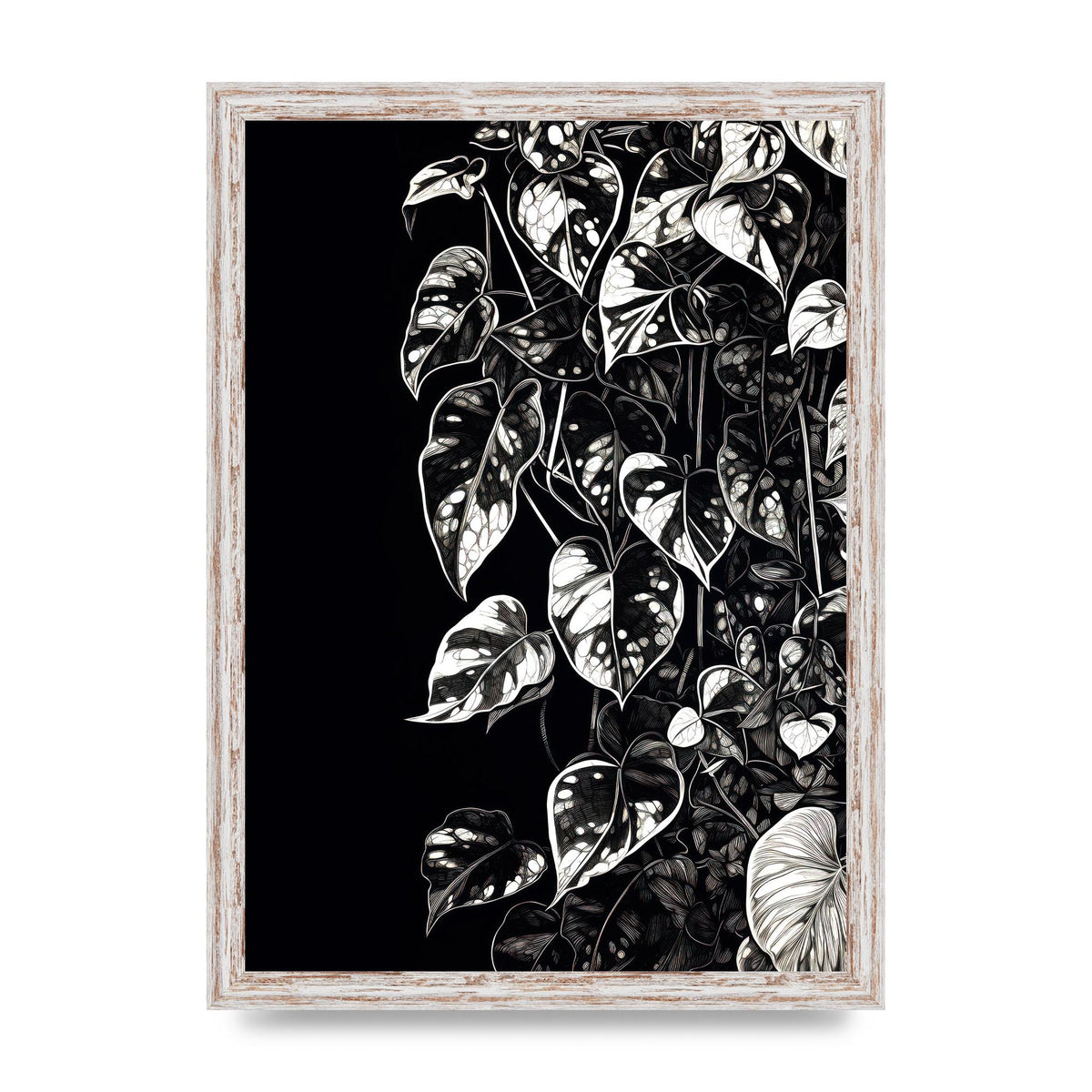 Pothos Vine Abstract Risograph