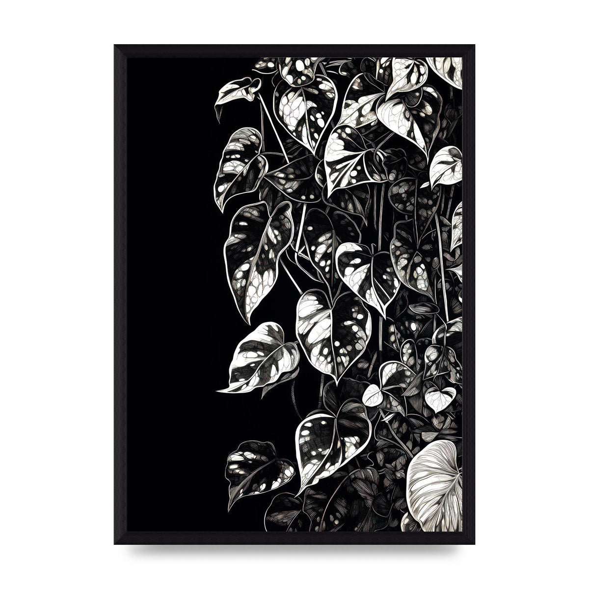 Pothos Vine Abstract Risograph