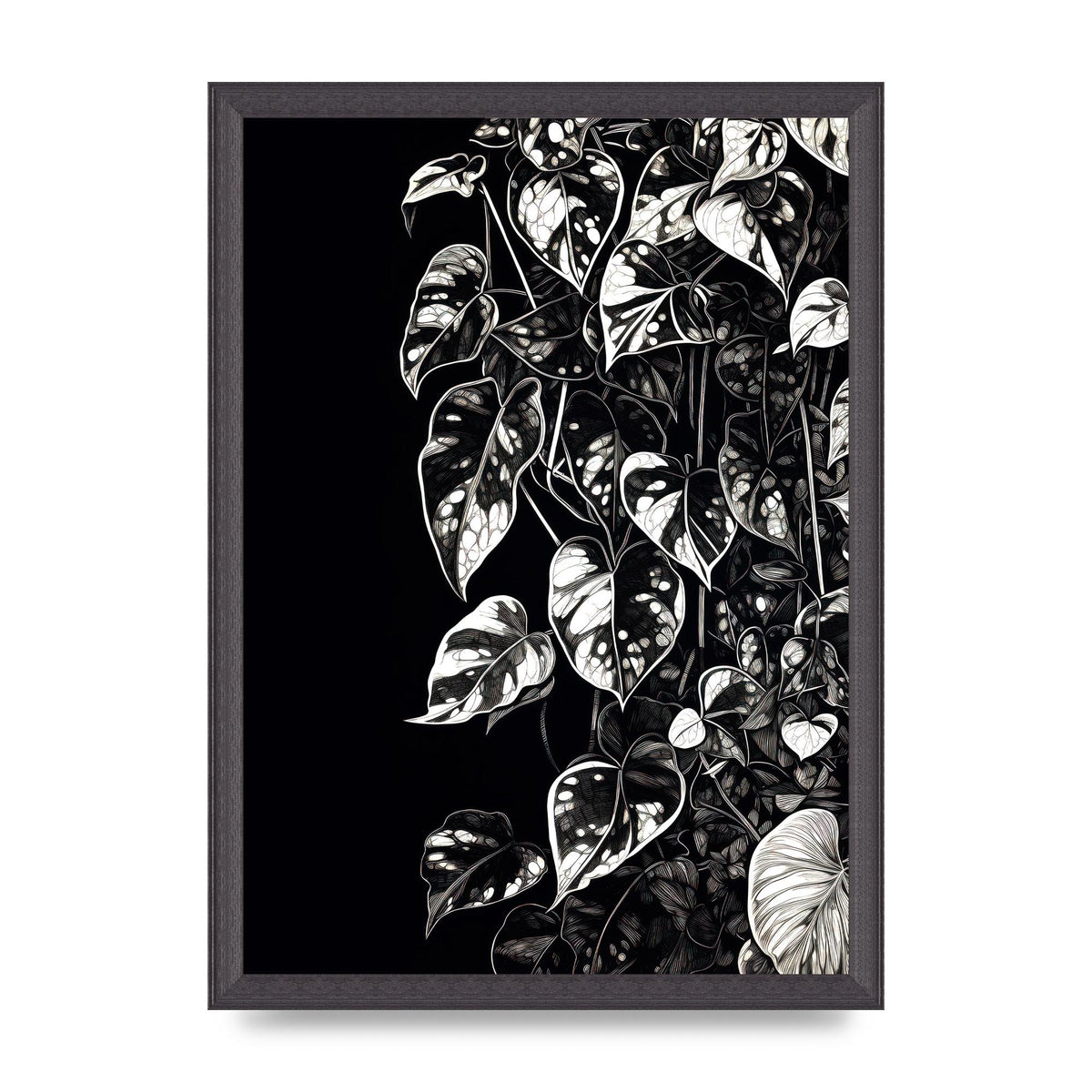 Pothos Vine Abstract Risograph