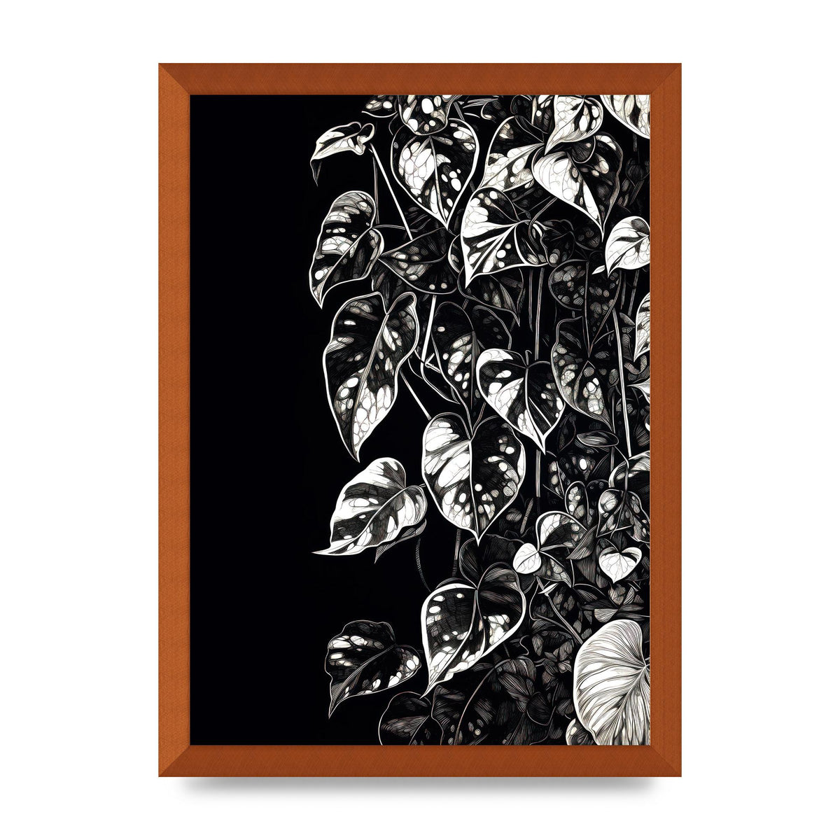Pothos Vine Abstract Risograph