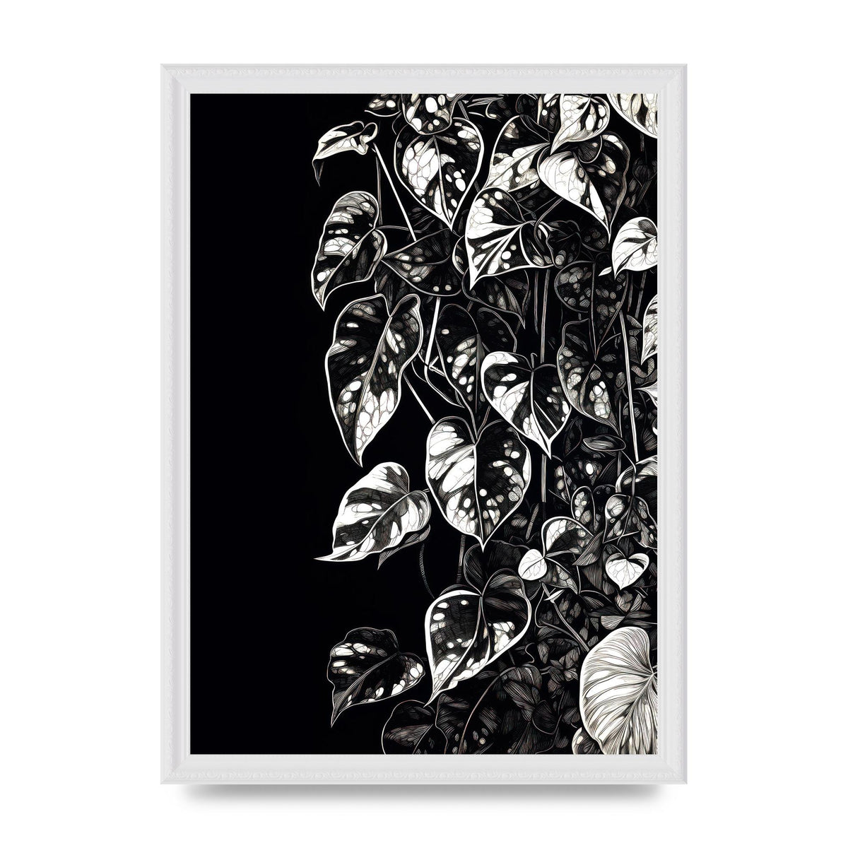 Pothos Vine Abstract Risograph