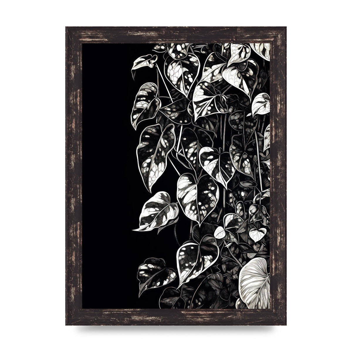 Pothos Vine Abstract Risograph