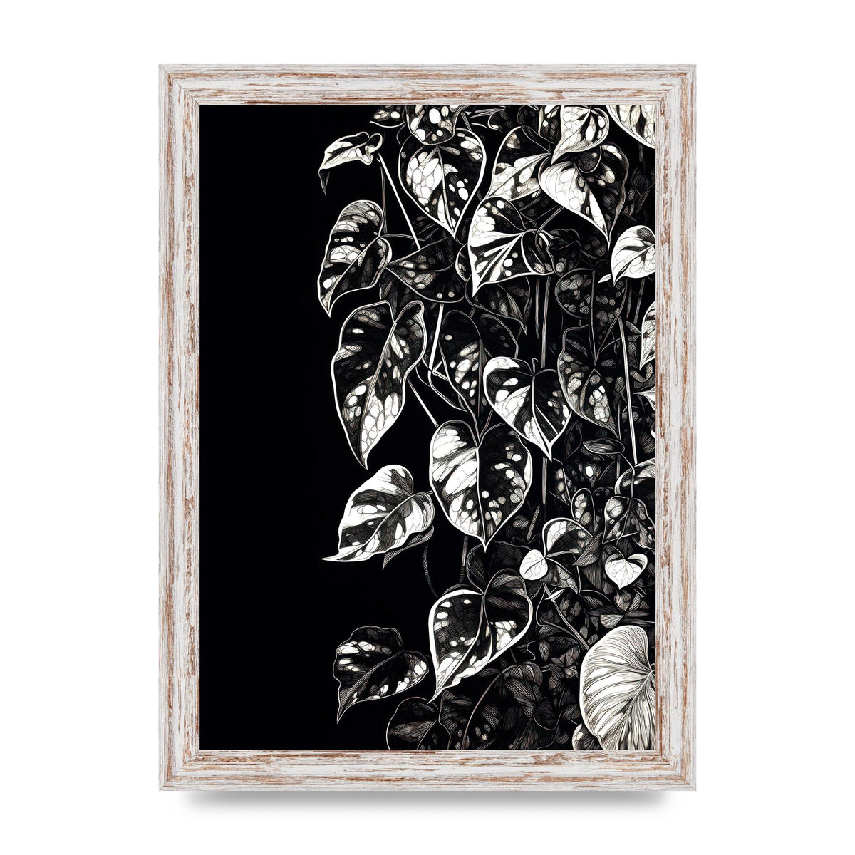 Pothos Vine Abstract Risograph