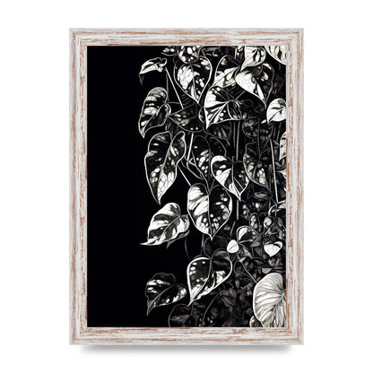 Pothos Vine Abstract Risograph