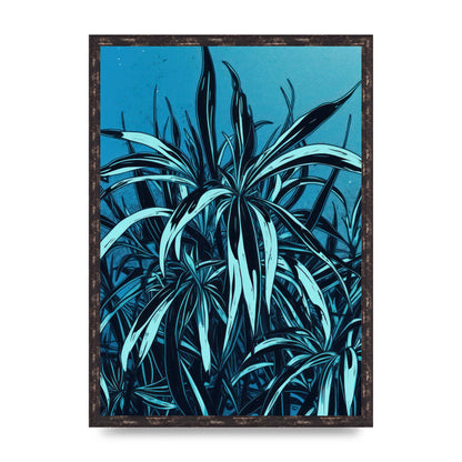 Spider Plant Leaf in Royal Blue