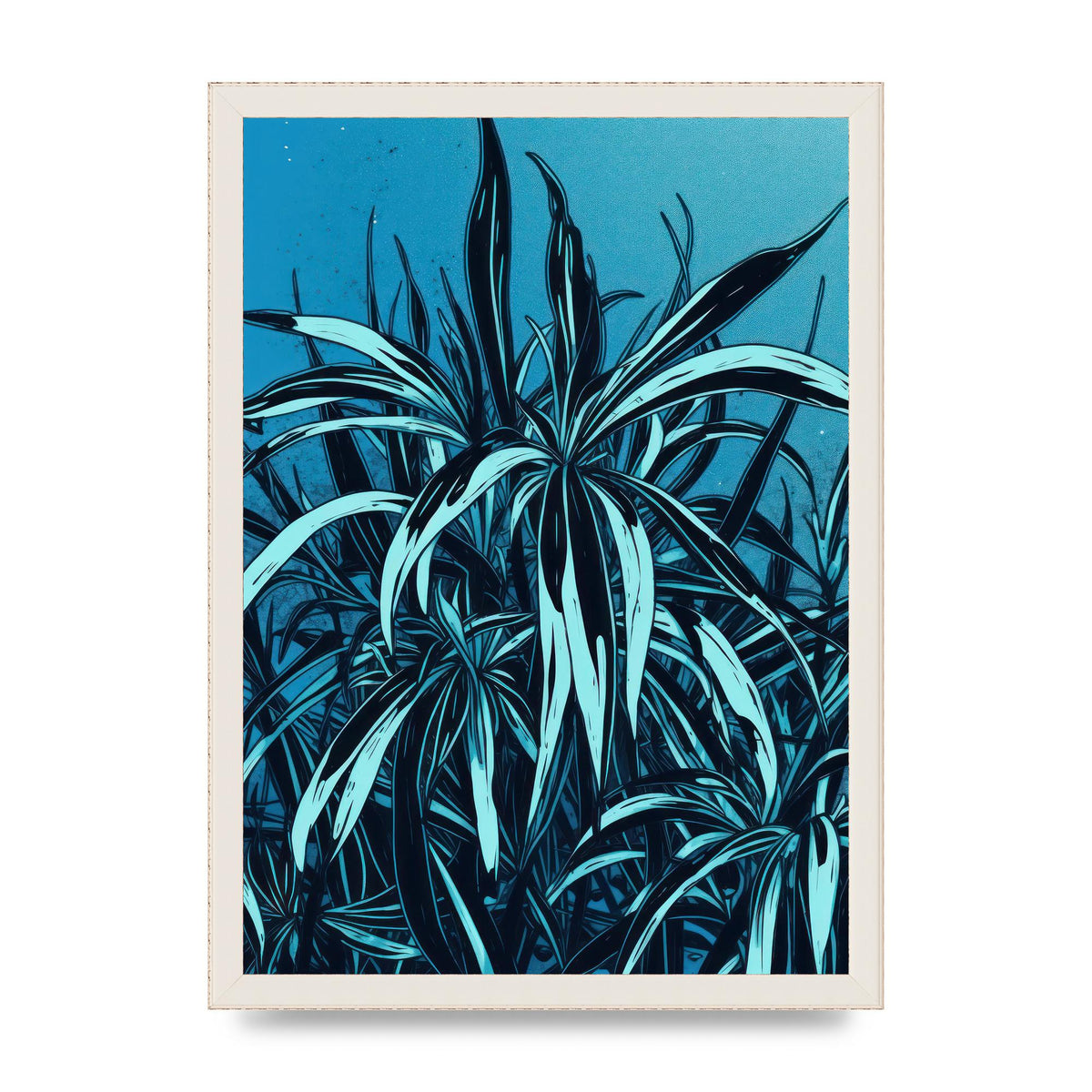 Spider Plant Leaf in Royal Blue