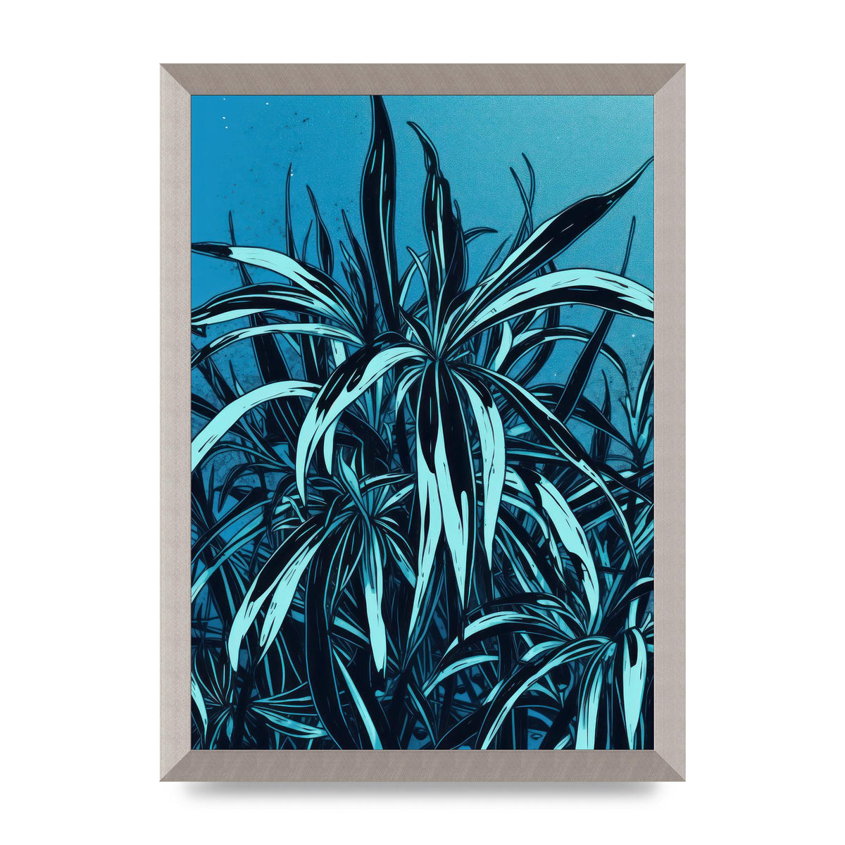 Spider Plant Leaf in Royal Blue