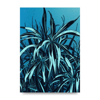Spider Plant Leaf in Royal Blue