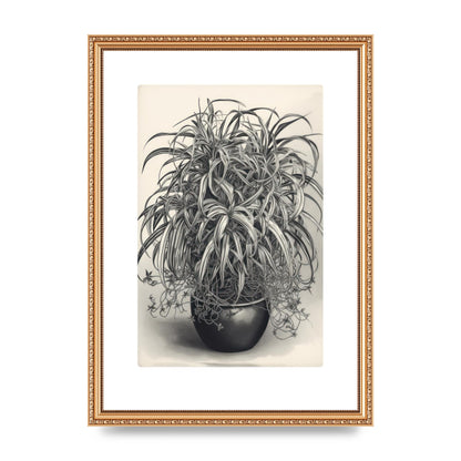 Spider Plant in Bold Monochrome