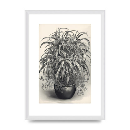 Spider Plant in Bold Monochrome