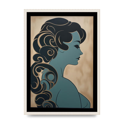 Vintage Ladys Profile in Muted Tones