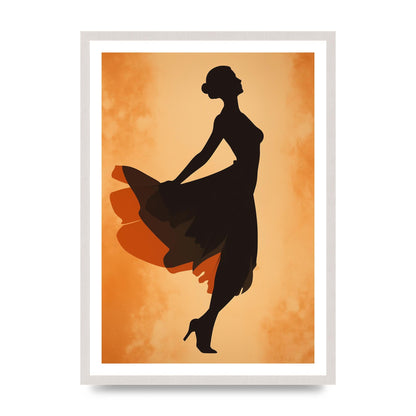 Retro Womans Graceful Dance