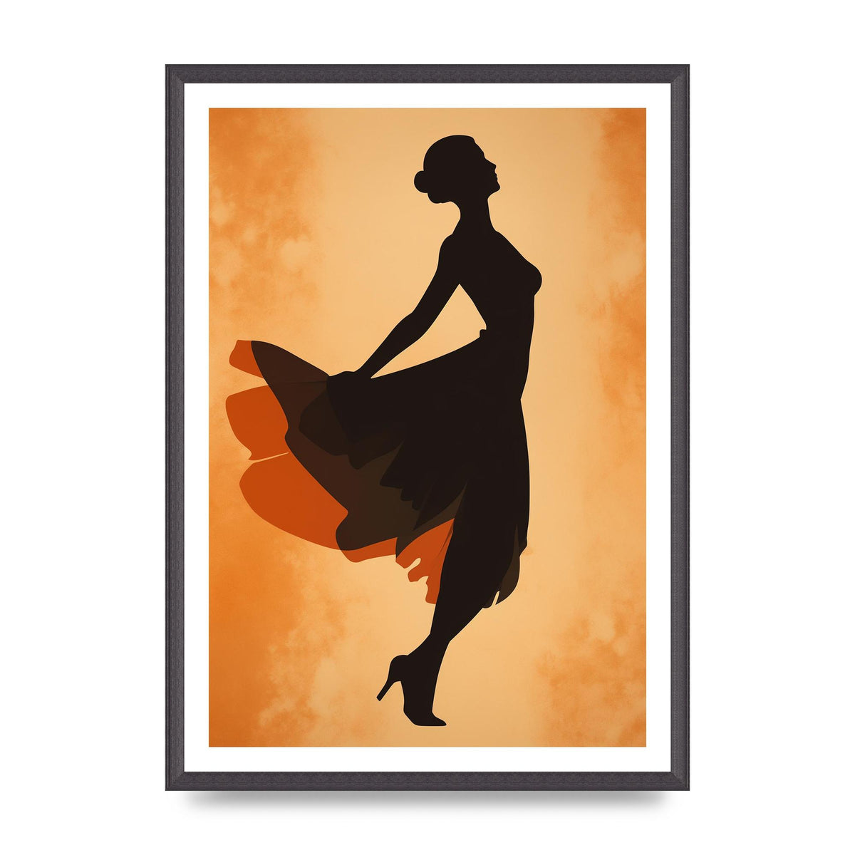 Retro Womans Graceful Dance