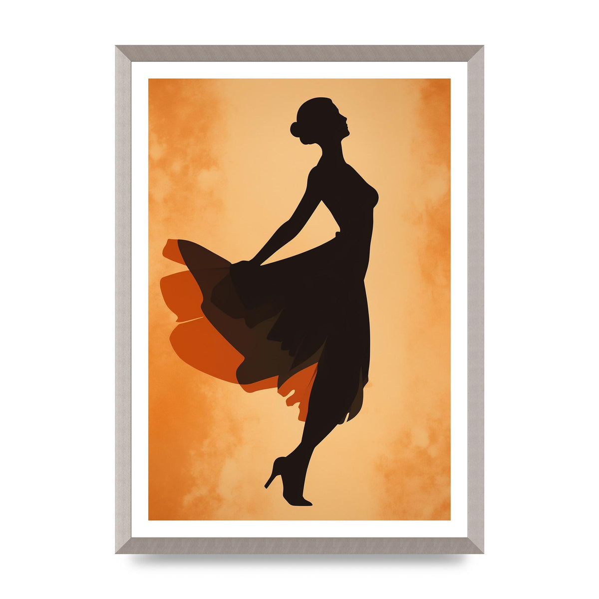 Retro Womans Graceful Dance