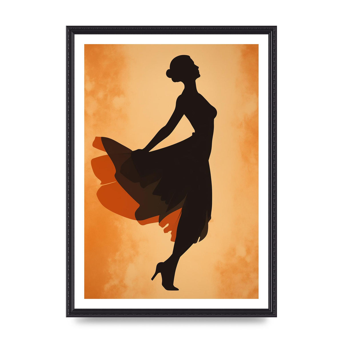 Retro Womans Graceful Dance