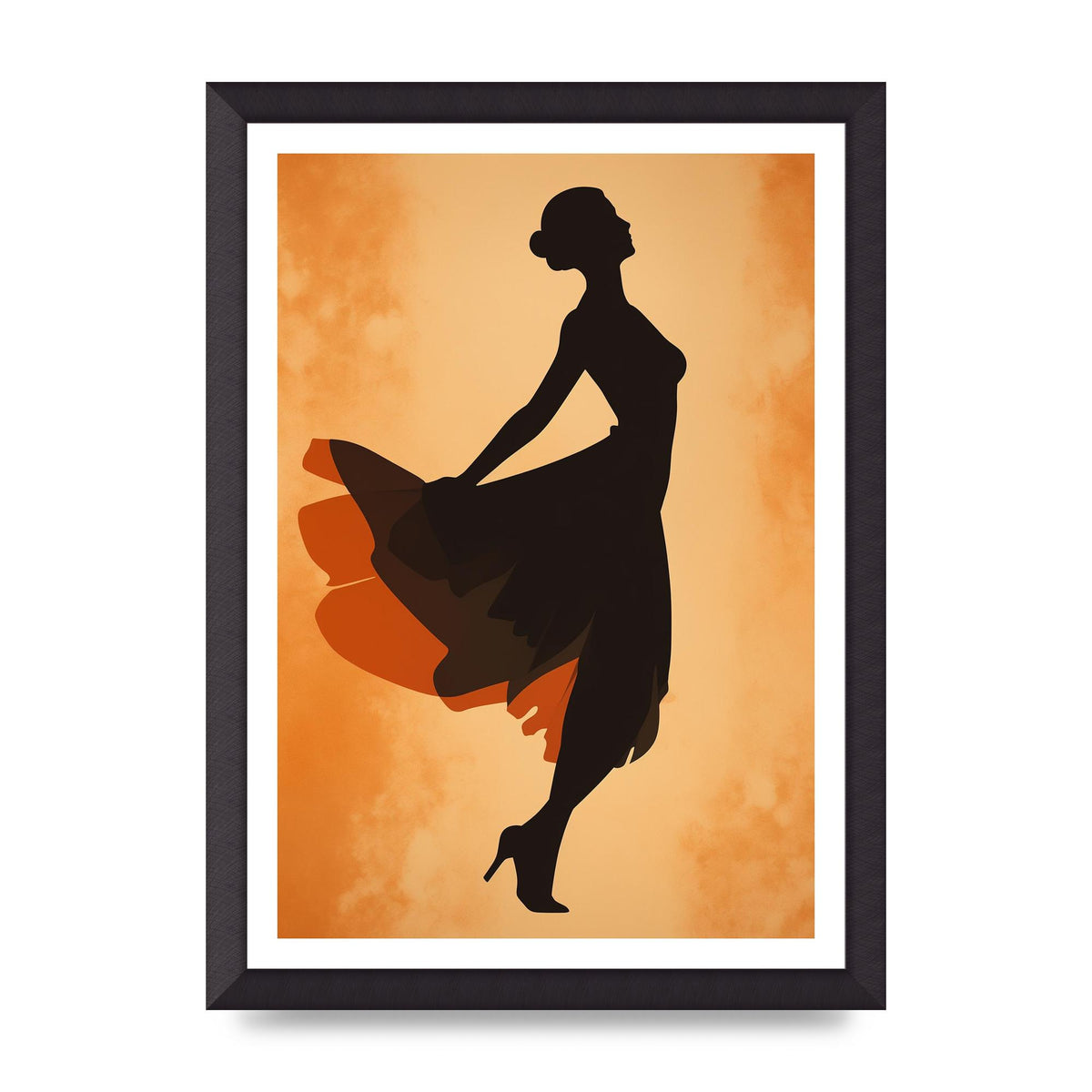 Retro Womans Graceful Dance