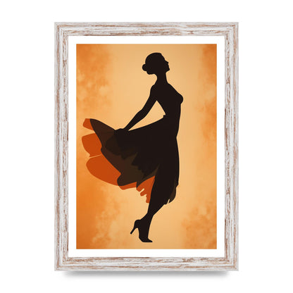 Retro Womans Graceful Dance