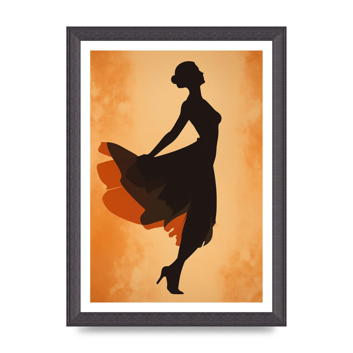 Retro Womans Graceful Dance