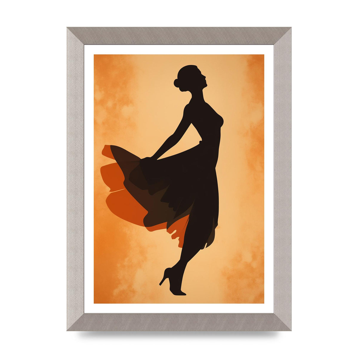 Retro Womans Graceful Dance