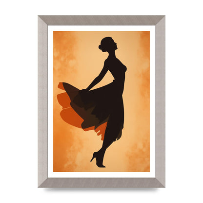 Retro Womans Graceful Dance