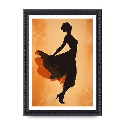 Retro Womans Graceful Dance