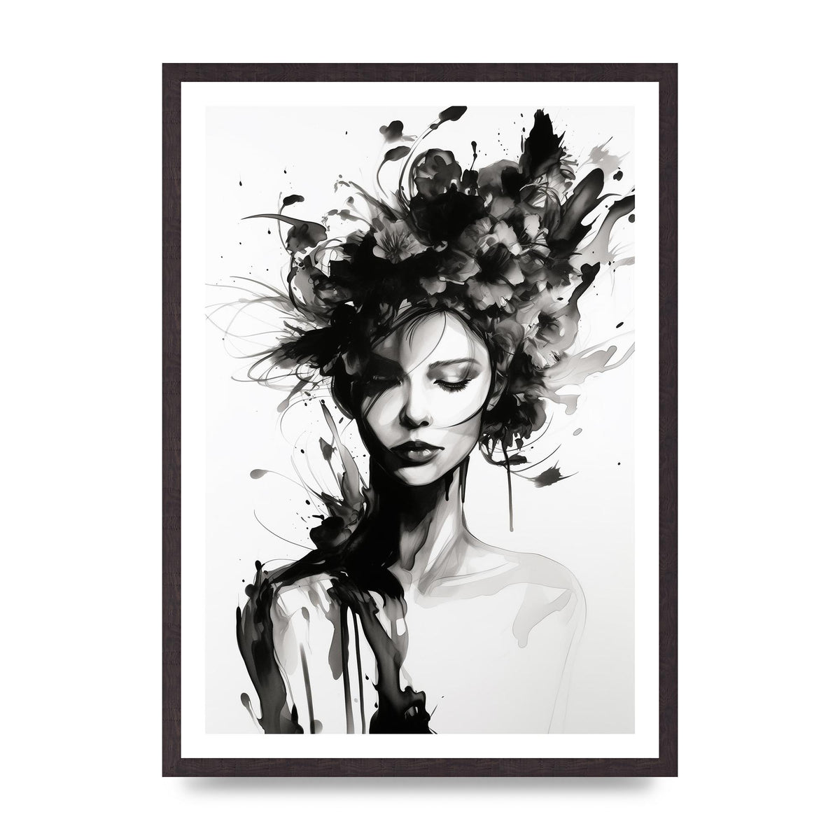 Bold Black Contours of Feminine Allure