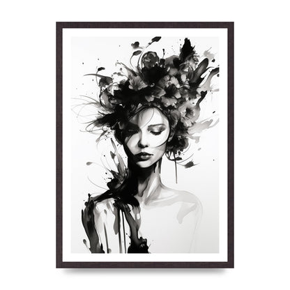 Bold Black Contours of Feminine Allure