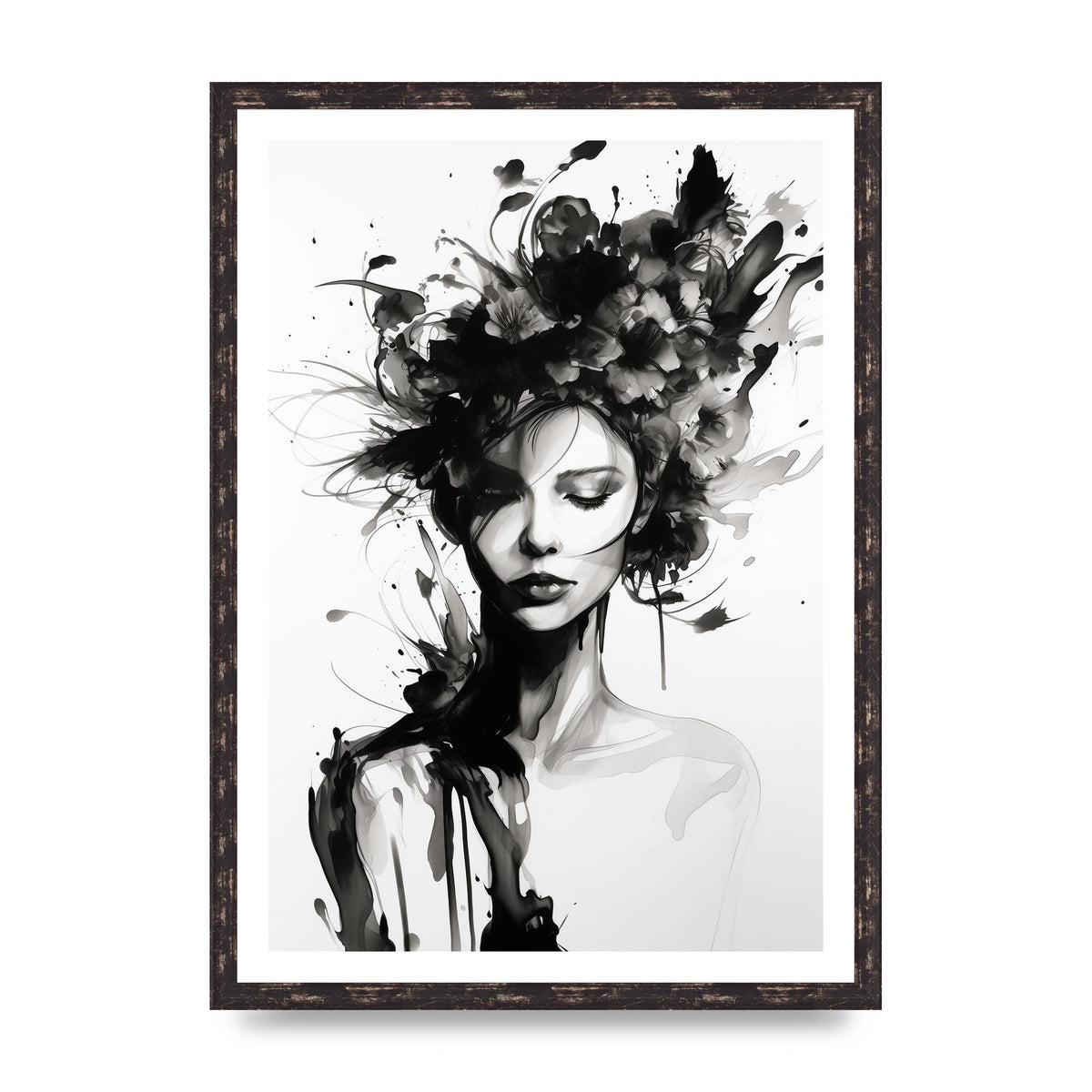 Bold Black Contours of Feminine Allure