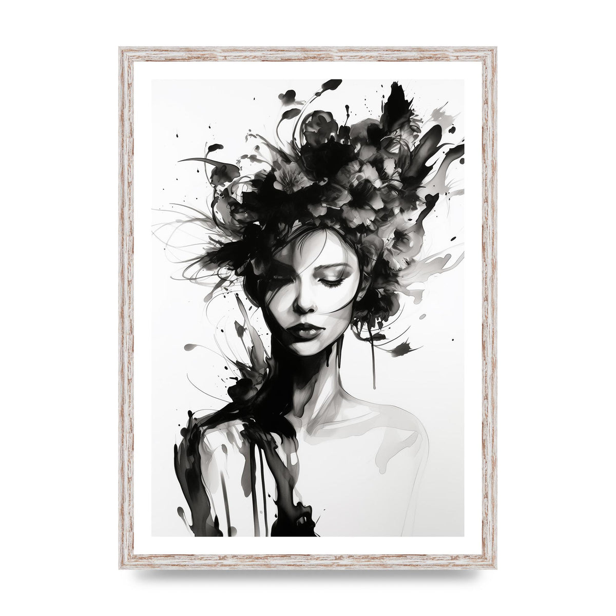 Bold Black Contours of Feminine Allure