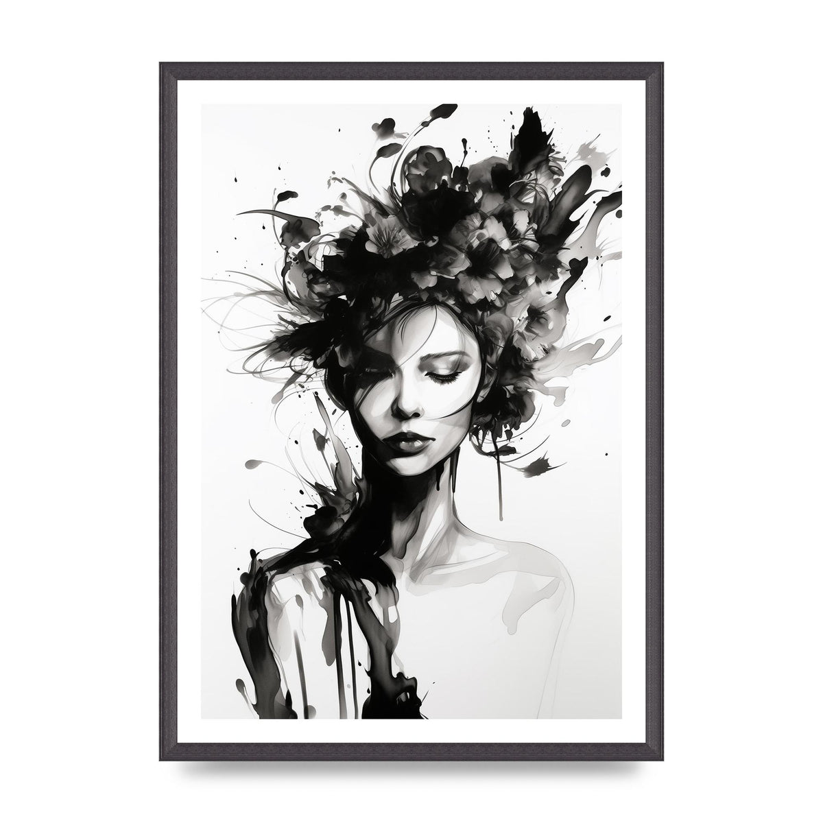 Bold Black Contours of Feminine Allure