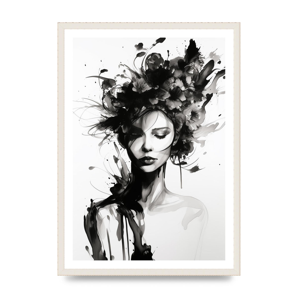 Bold Black Contours of Feminine Allure