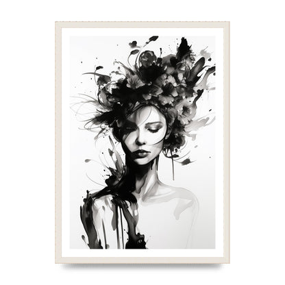 Bold Black Contours of Feminine Allure