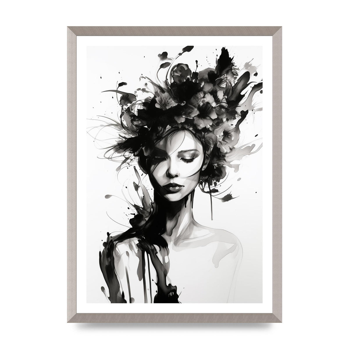 Bold Black Contours of Feminine Allure