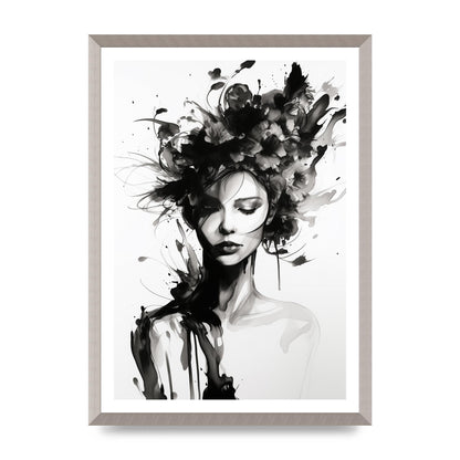 Bold Black Contours of Feminine Allure