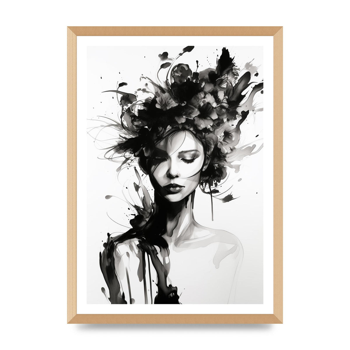 Bold Black Contours of Feminine Allure