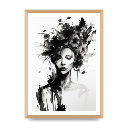 Bold Black Contours of Feminine Allure