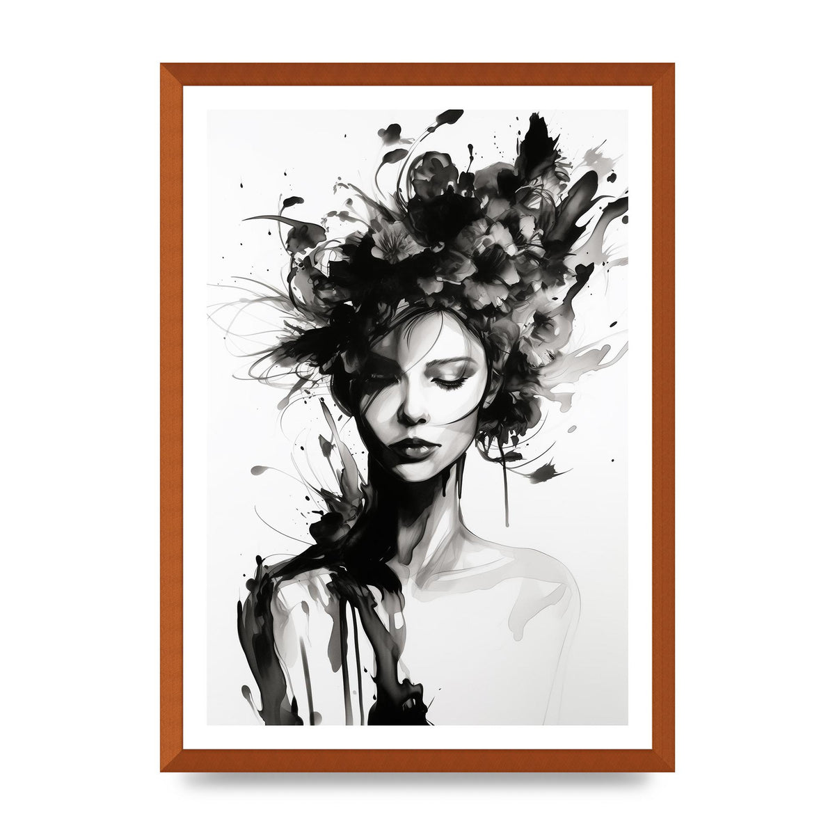 Bold Black Contours of Feminine Allure