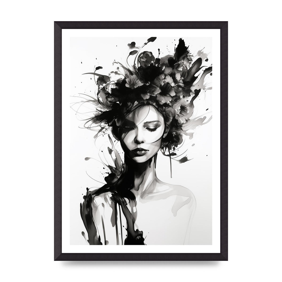Bold Black Contours of Feminine Allure