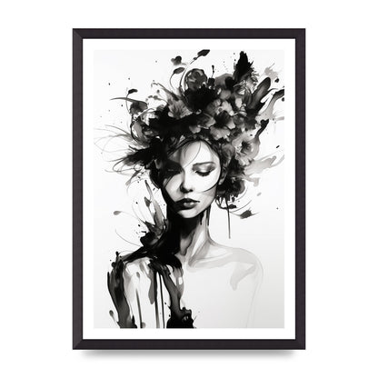 Bold Black Contours of Feminine Allure