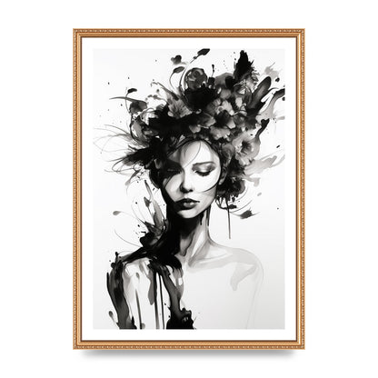 Bold Black Contours of Feminine Allure