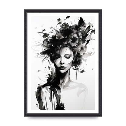 Bold Black Contours of Feminine Allure