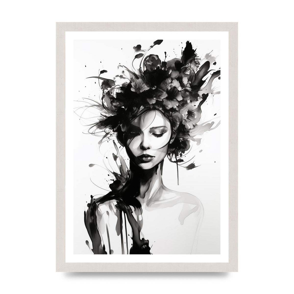 Bold Black Contours of Feminine Allure