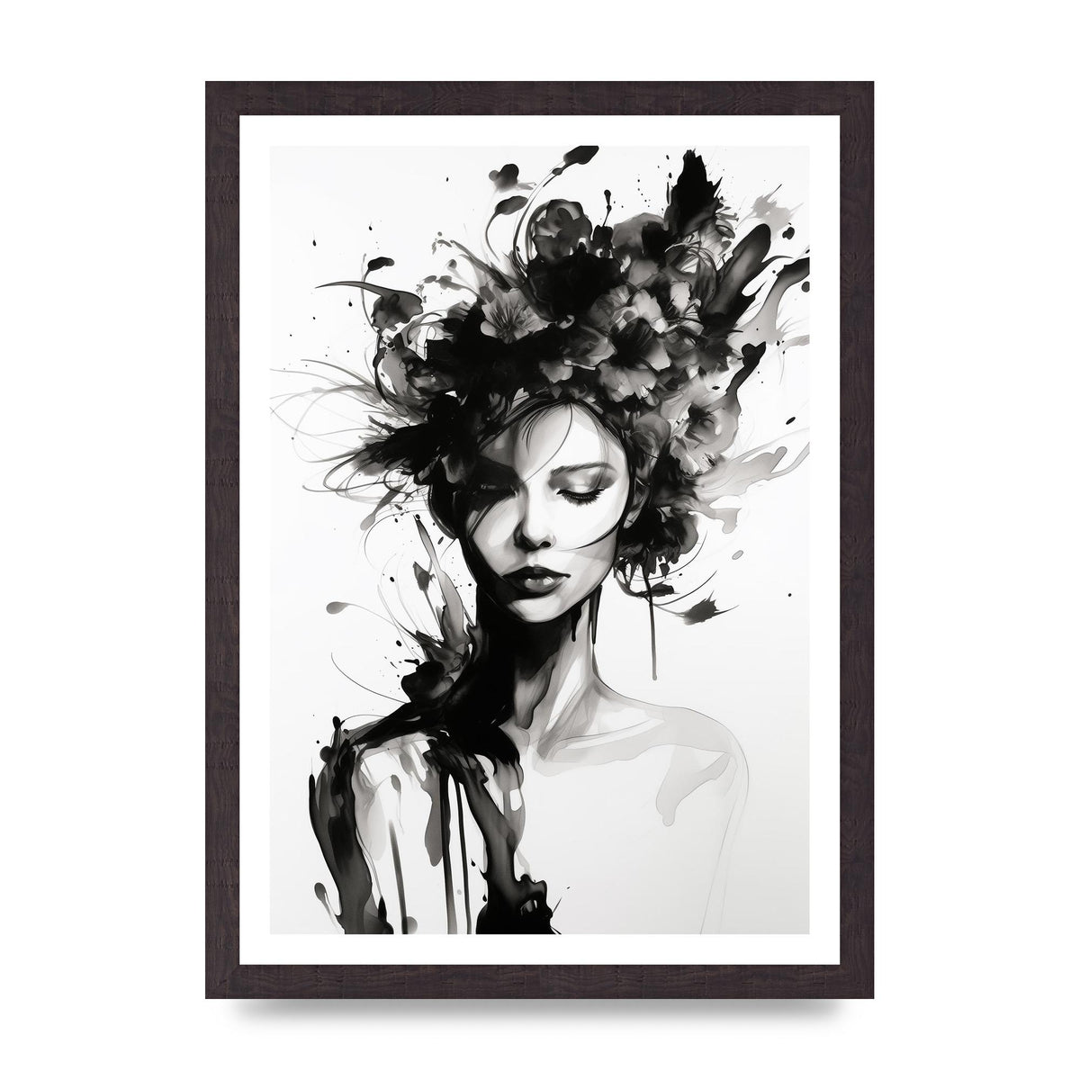 Bold Black Contours of Feminine Allure